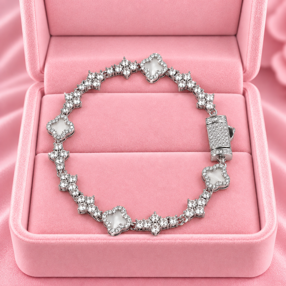 Silver Clover Bracelet