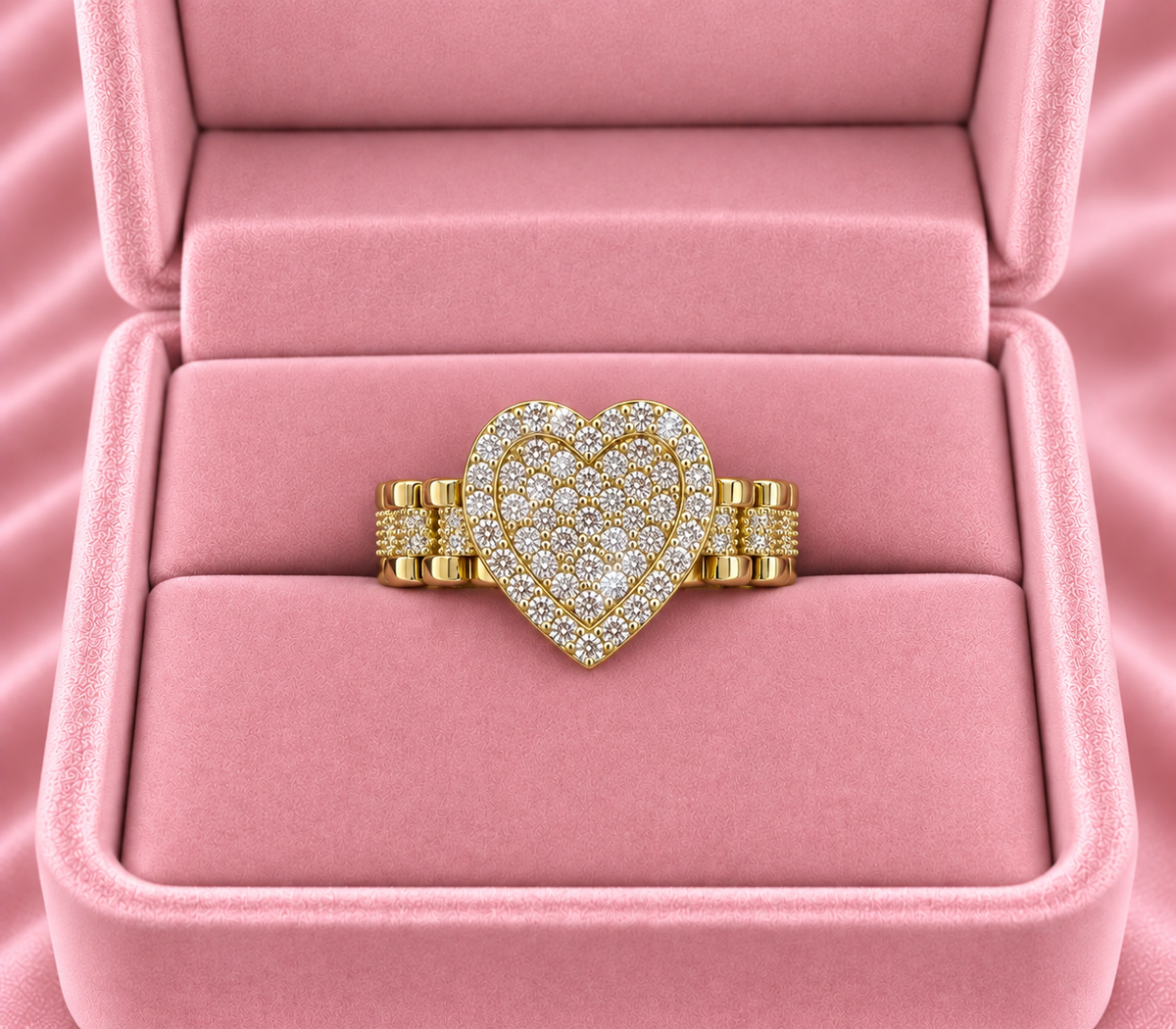 14k Gold Heart Ring