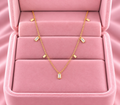 Square Diamond Necklace