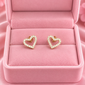 Gold Small Heart Earrings
