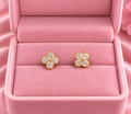 Gold Flower Earrings