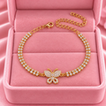 Gold Butterfly Anklet