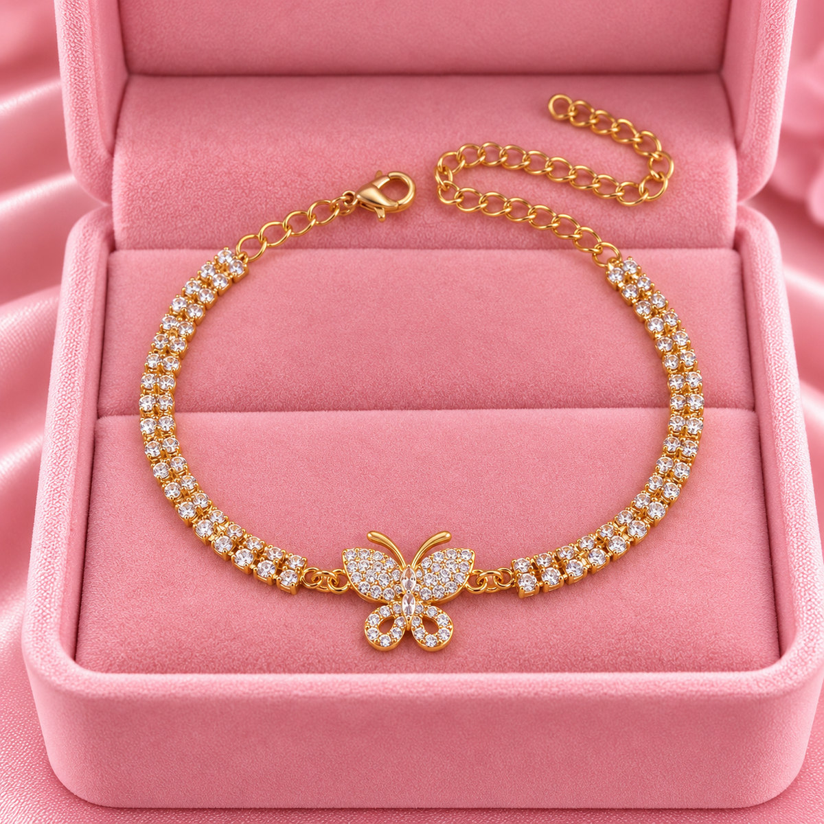 Gold Butterfly Anklet